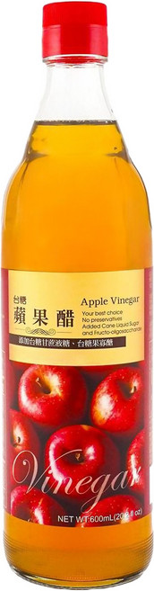 台糖 蘋果醋, 1個, 600ml