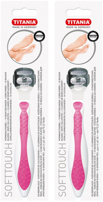 티타니아 소프트 터치 콘커터 풋케어용품, 색상 랜덤, 2개, 1개입