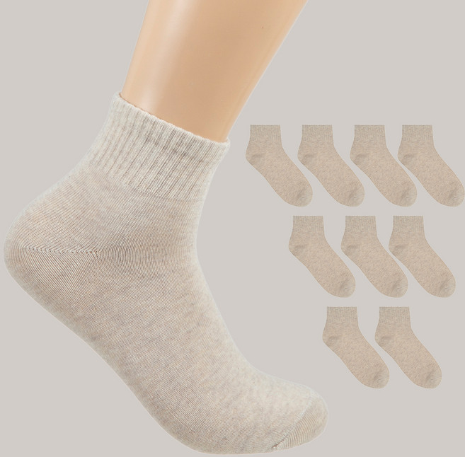 캐럿 여성용 커버 무지 중목 밴딩 양말 10켤레 세트