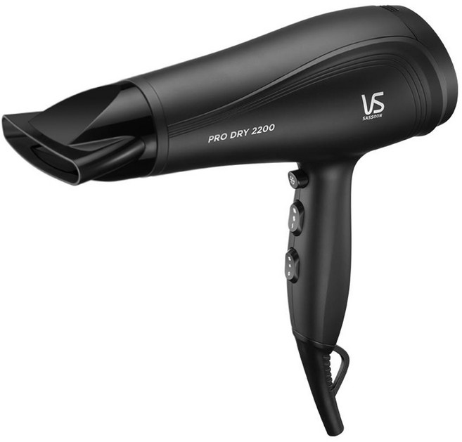 비달사순 프로 헤어 드라이어 2200W, VSD131K, 매트블랙