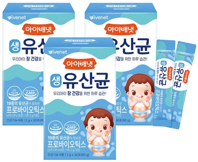 아이배냇 생유산균, 60g, 3개