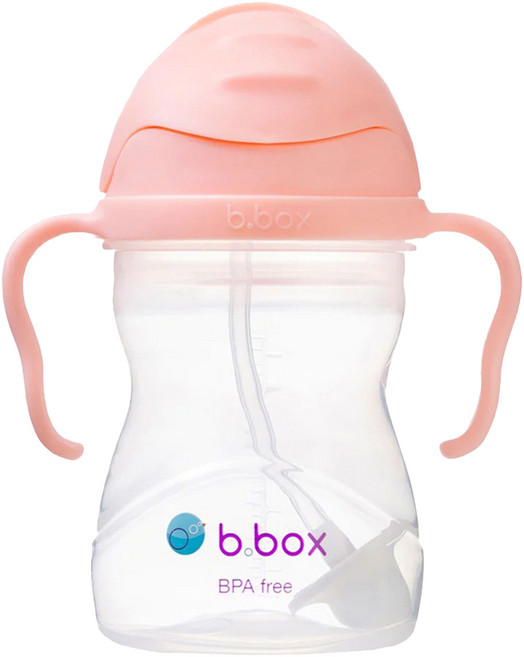 b.box 吸管水杯 240ml, 馬卡龍橘, 1個