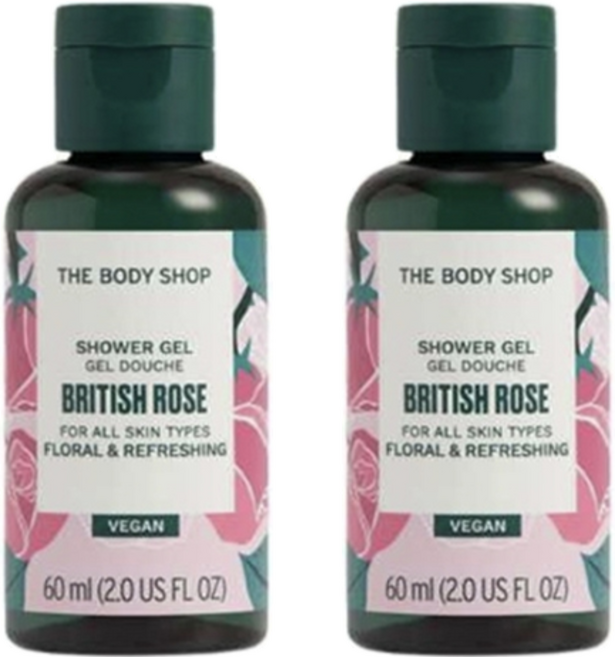 더바디샵 브리티쉬 로즈 샤워젤, 2개, 60ml