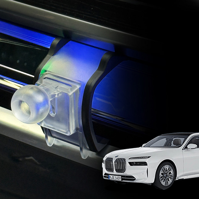 레인윙스 BMW 7시리즈 i7 G70 전용 차량용 핸드폰 거치대 마운트, 투명, 1개