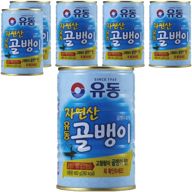 유동 자연산 골뱅이, 400g, 6개
