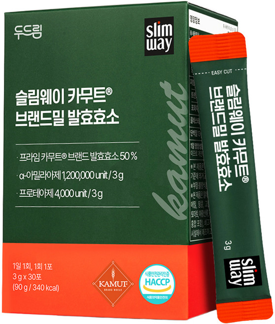 슬림웨이 카무트 브랜드밀 발효효소, 1개, 30회분