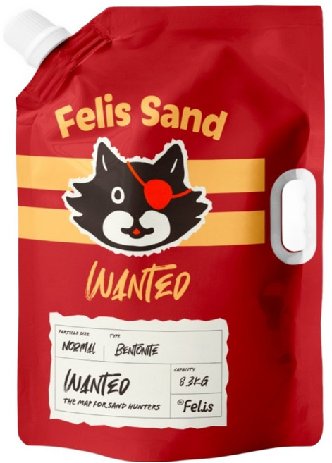 닥터펠리스 응고형 원티드 고양이 모래, 8.3kg, 1개, 무향