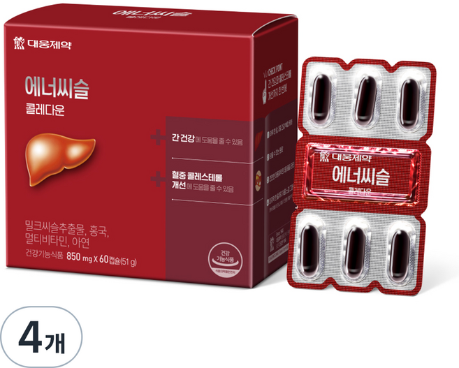 에너씨슬 콜레다운, 60정, 4개