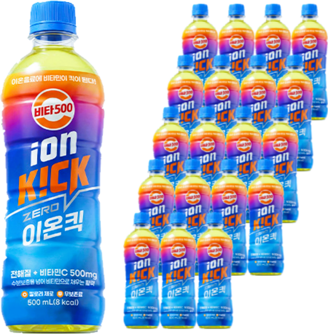 비타500 광동 이온킥 제로 이온음료, 500ml, 20개