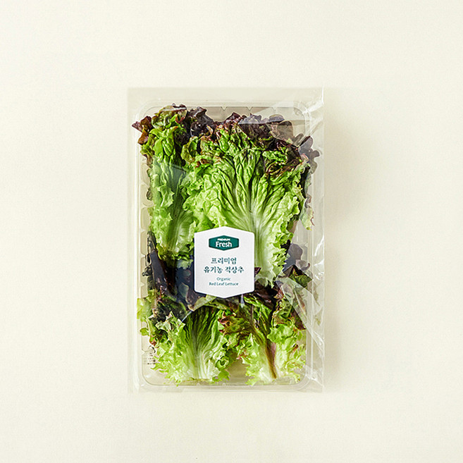 프리미엄 유기농 적상추, 120g, 1개