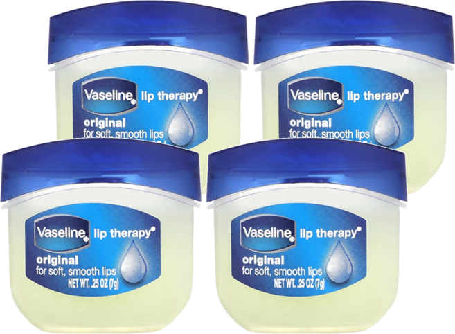 Vaseline 凡士林 護唇膏, 原味, 7g, 4個