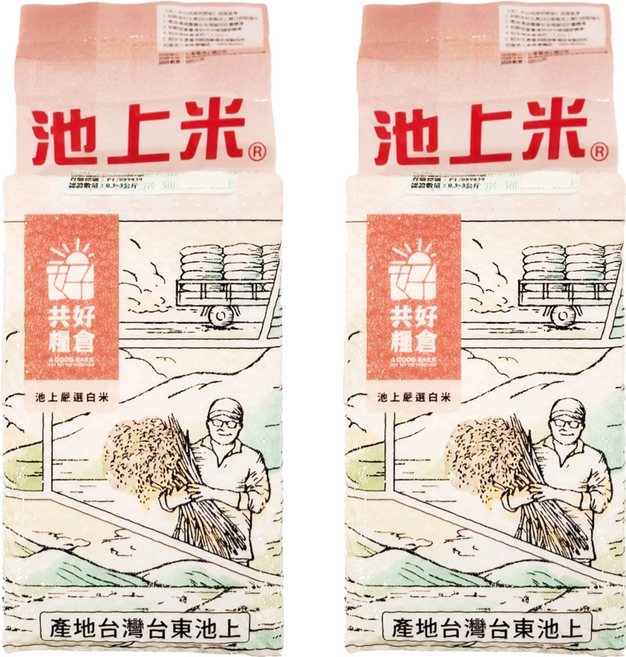 A GOOD BARN 共好糧倉 池上嚴選白米, 600g, 2包, CNS一等