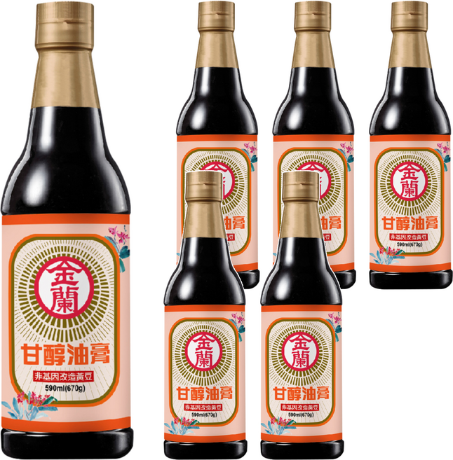 KIMLAN 金蘭 甘醇油膏, 590ml, 6瓶