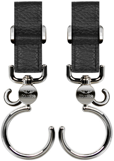 마니또 스타일러 스핀 듀오 유모차 걸이, 블랙펄 블랙, 2개