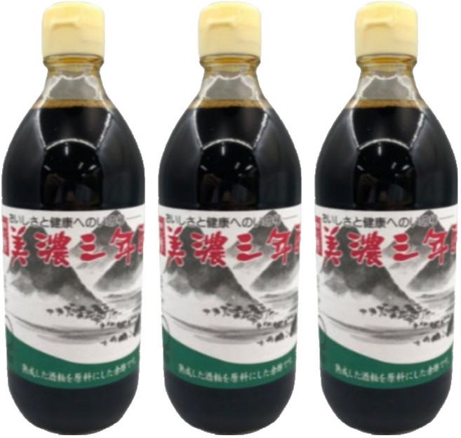 3年陳釀壽司紅醋, 500ml, 3個