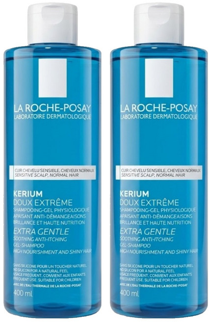 LA ROCHE POSAY 理膚寶水 敏感性頭皮溫和洗髮露, 400ml, 2瓶