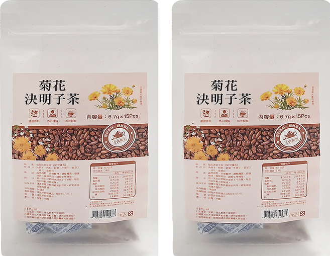 仁濟中藥 菊花決明子茶 3C守護茶, 6.7g, 15包, 2袋
