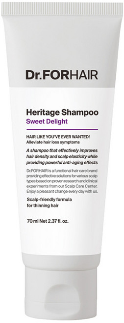 닥터포헤어 두피 안티에이징 헤리티지 샴푸 스위트 딜라이트, 70ml, 1개