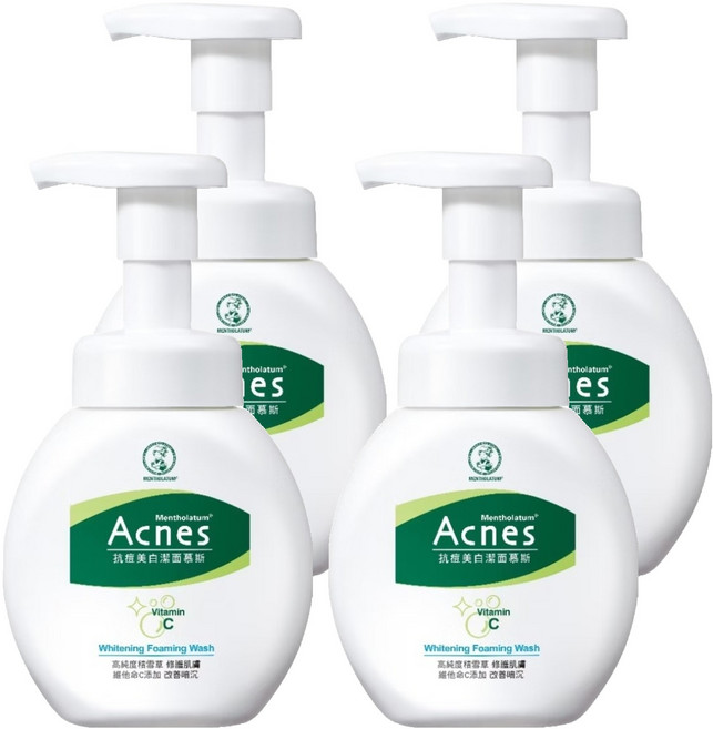 MENTHOLATUM 曼秀雷敦 Acnes 抗痘美白潔面慕斯, 150ml, 4件