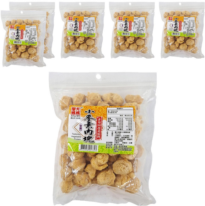 譽方媽媽 小麥素肉塊, 180g, 6包