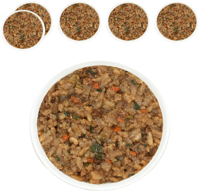 짱죽 돈불고기 야채 짜장밥, 혼합맛(돼지고기 / 밀 / 대두 / 우유 / 소고기 / 닭고기), 160g, 6개