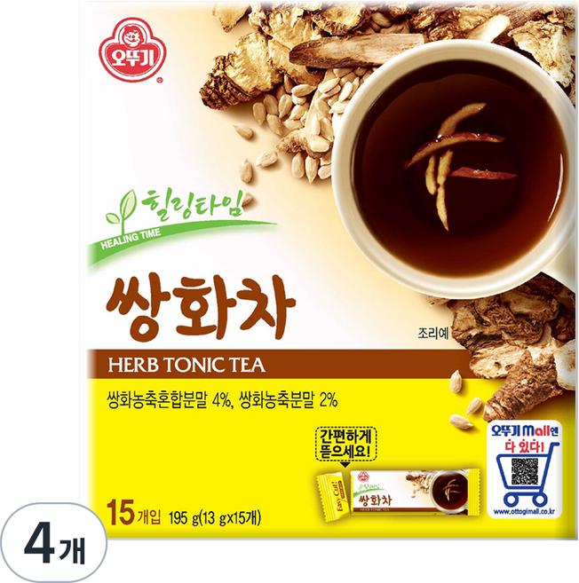 오뚜기 쌍화차, 13g, 15개입, 4개