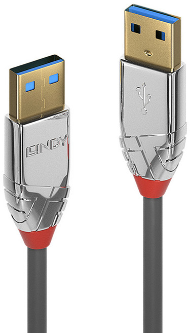 LINDY 林帝 CROMO USB3.0 Type-A/公 to 公傳輸線, 0.5m, 1條