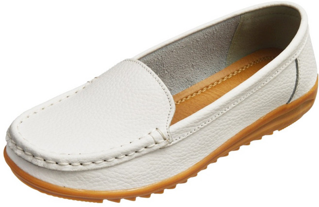 유세븐 효도화 여성용 가죽 컴포트 베이직 로퍼 DM1005