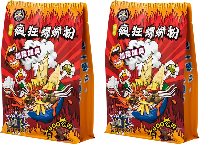 一碗好麵 柳州瘋狂螺螄粉 加辣加臭 400g, 2包