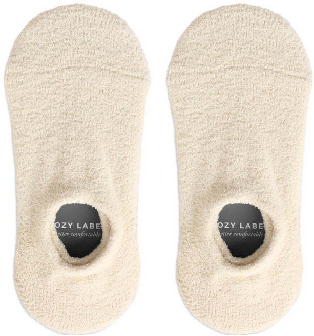 코지라벨 여성용 벗겨짐 방지 논슬립 프리미엄 수면 덧신 양말 2켤레