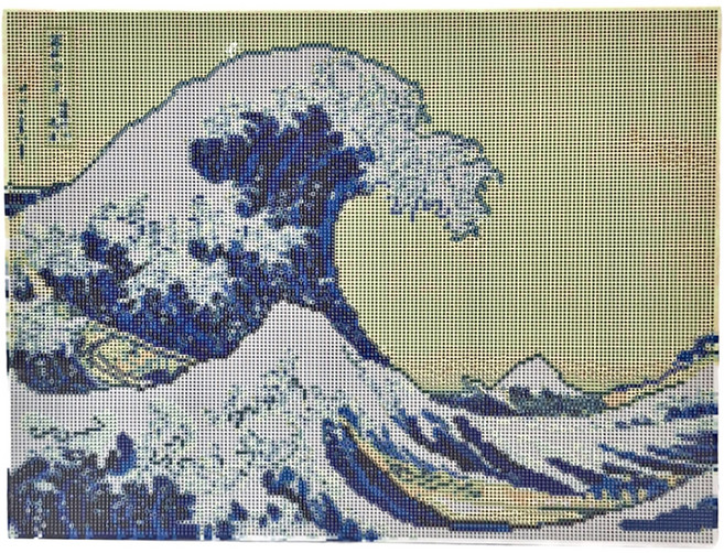 ArtLife 藝術生活 鑽石畫 GJ5715 40 x 50cm 神奈川沖浪裏 6歲以上適用, 1個, 神奈川沖浪裏 多色
