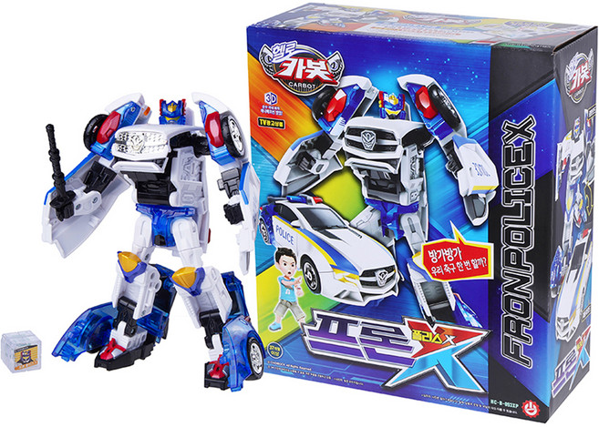 헬로카봇 프론 폴리스X 로봇완구, 혼합색상, 1개