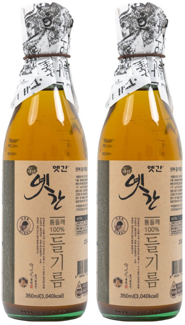 옛간 들기름, 350ml, 2개