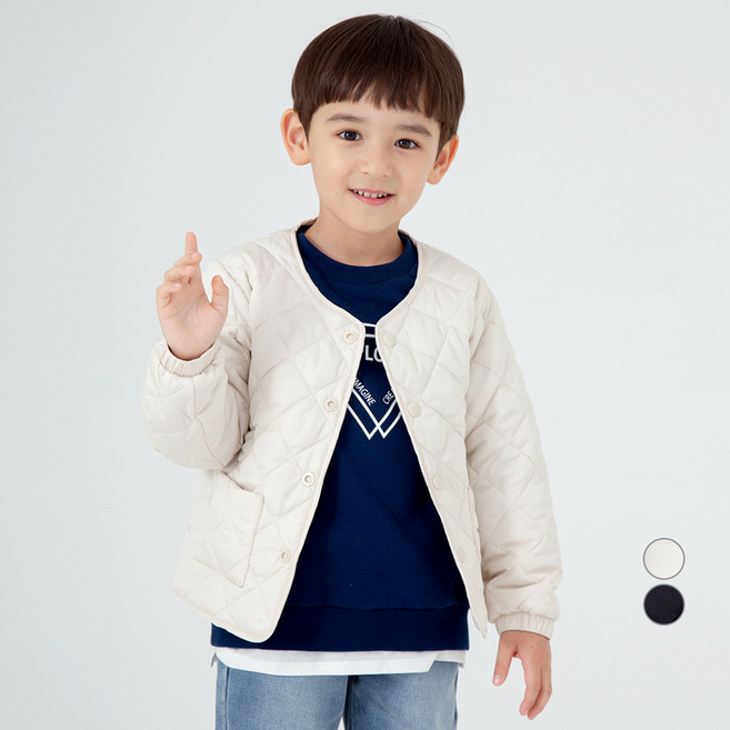 롤리트리 아동 퀼팅 깔깔이 경량 패딩 점퍼