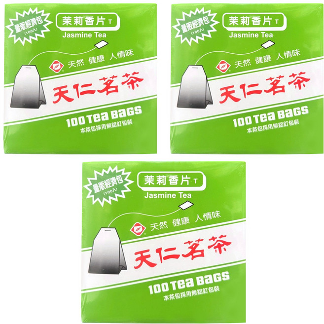 天仁茗茶 茉莉香片, 2g, 100包, 3盒