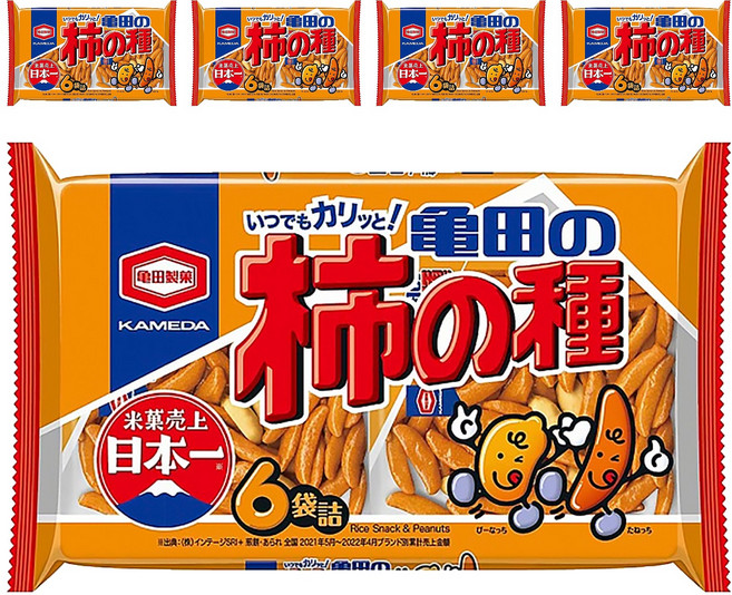 龜田製菓 柿之種 米果, 180g, 5袋