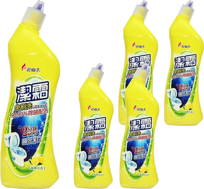 farcent 花仙子 潔霜 免刷洗馬桶清潔劑 青檸, 500ml, 5瓶