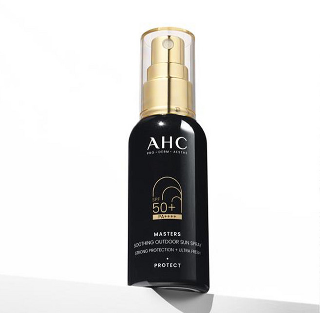 AHC MASTERS 舒緩戶外防曬噴霧 SPF50+ PA++++, 55ml, 2個