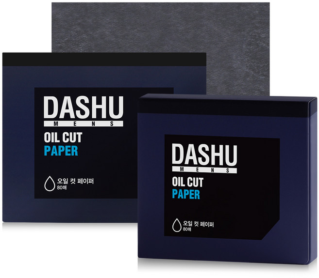 다슈 맨즈 오일 컷 페이퍼 기름종이, 2개, 80개입