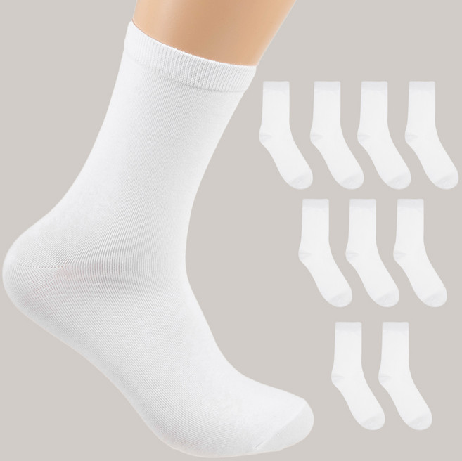 캐럿 남성용 무지 중목 양말 10켤레 세트