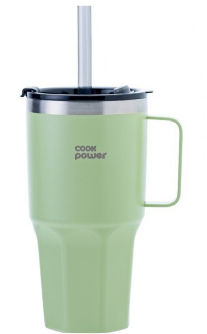 cook power 鍋寶 316真空冰熱超霸杯, 青瓷綠, 950ml, 1個