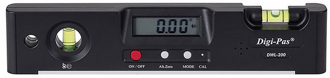 Digi-Pas 標準數位水平尺 附磁性 正0°有響聲 DWL-200, 1個