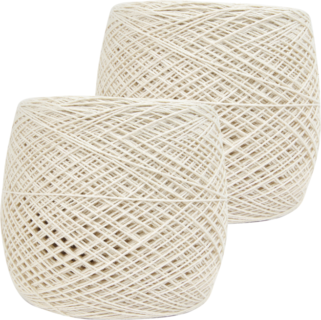 brandyarn 棉線 12股, 無色, 2捲