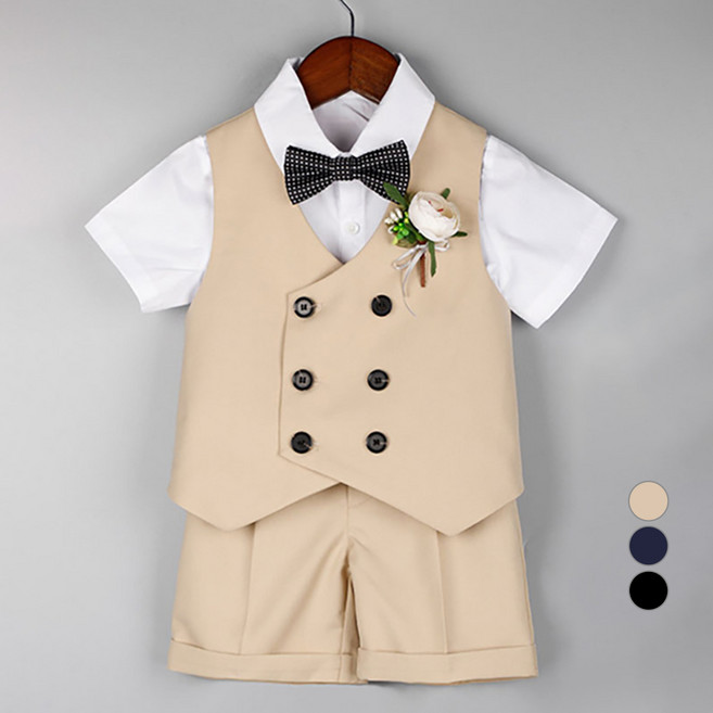 엣지랜드 남아용 코사지 젠틀맨 정장풀세트