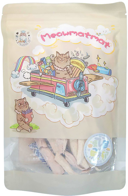 Meowmatmat 喵乜乜 凍乾, 無刺虱目魚, 100g, 1包