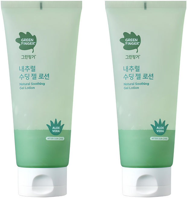그린핑거 내추럴 수딩 젤 로션, 150ml, 2개