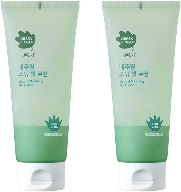 그린핑거 내추럴 수딩 젤 로션, 150ml, 2개 - 쿠팡