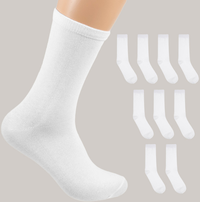 캐럿 남성용 무지 장목 양말 10켤레 세트