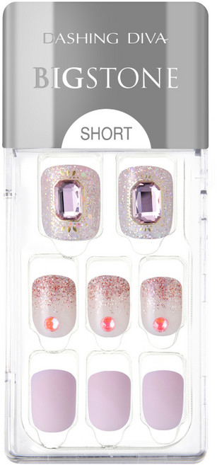 데싱디바 빅스톤 프리미엄 매직프레스 숏사이즈 젤네일세트, 어썸 라일라, 1개