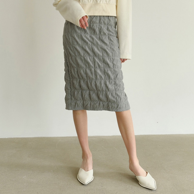 1159스튜디오 A2 SQUARE MIDI SKIRT